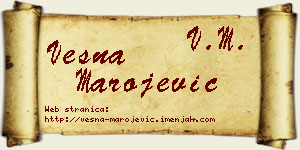 Vesna Marojević vizit kartica